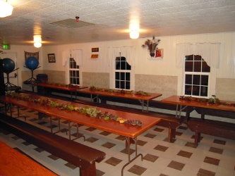 Dining room before dance